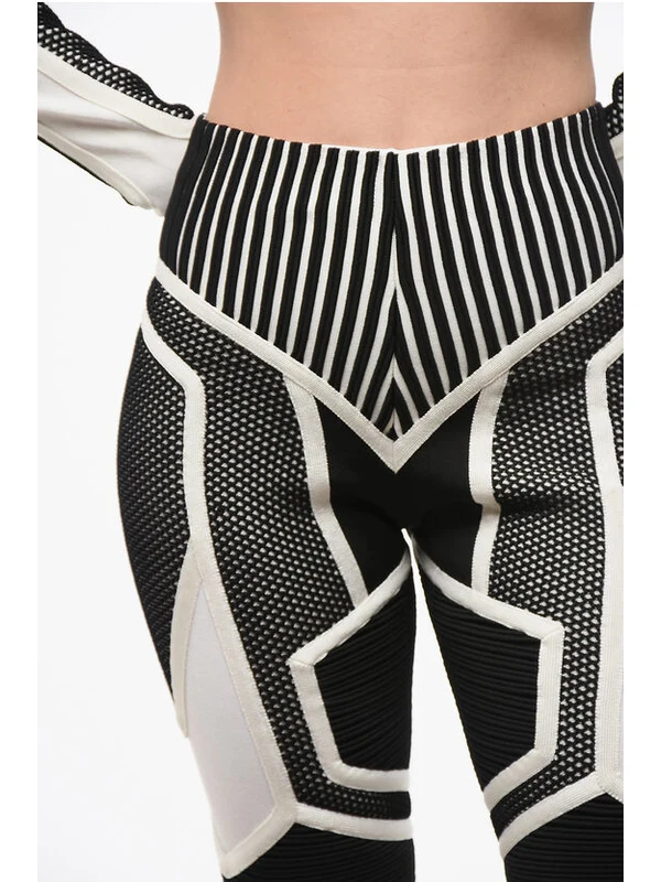 Balmain Black White Mini Dress - Image 3