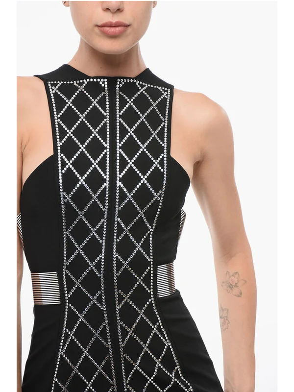 Balmain Black Mini Dress - Image 3