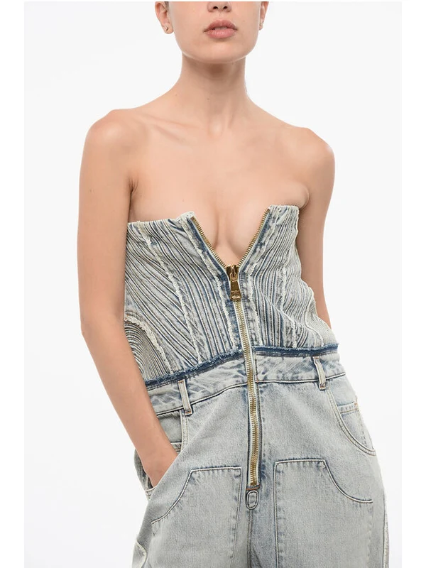 Balmain Blue Jump Suits - Image 3