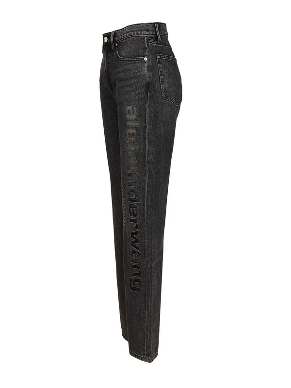 Alexanderwang Grey Denim Pants - Image 3
