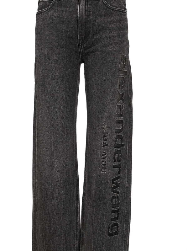Alexanderwang Grey Denim Pants - Image 4