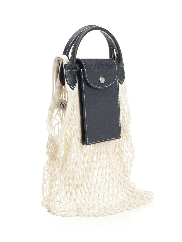 Longchamp Blue Ivory Tote Bags - Image 2