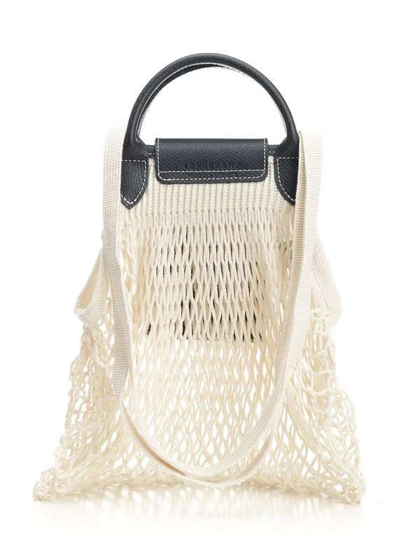 Longchamp Blue Ivory Tote Bags - Image 3