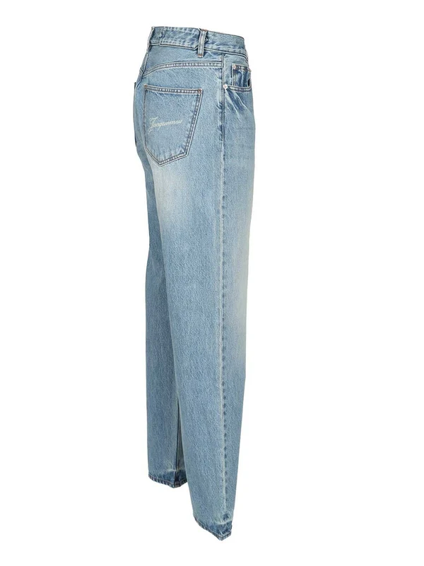 Jacquemus Blue Denim Pants - Image 3