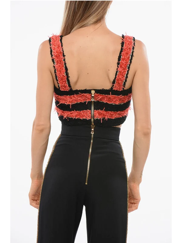Balmain Orange Black Sleeveless - Image 2