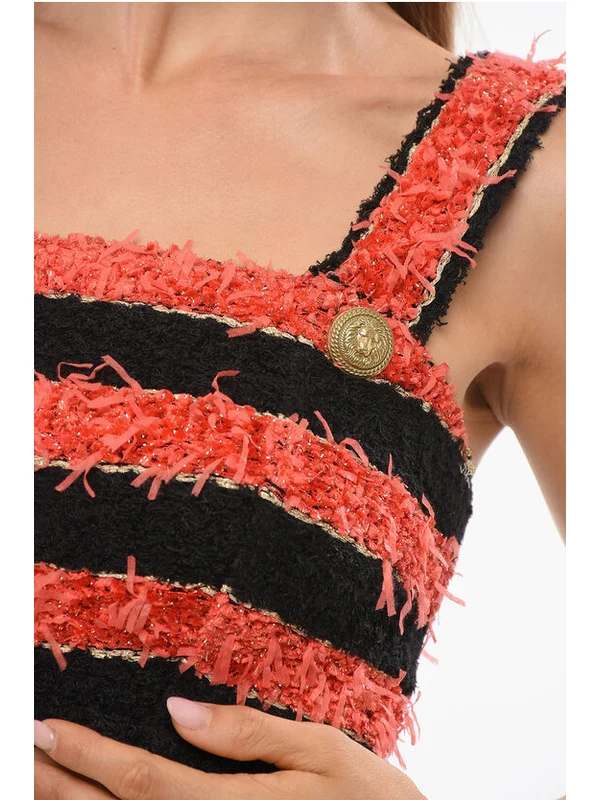 Balmain Orange Black Sleeveless - Image 3