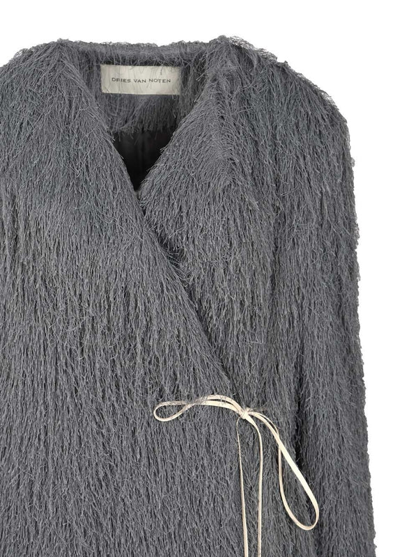 Dries Van Noten Grey Coats - Image 4