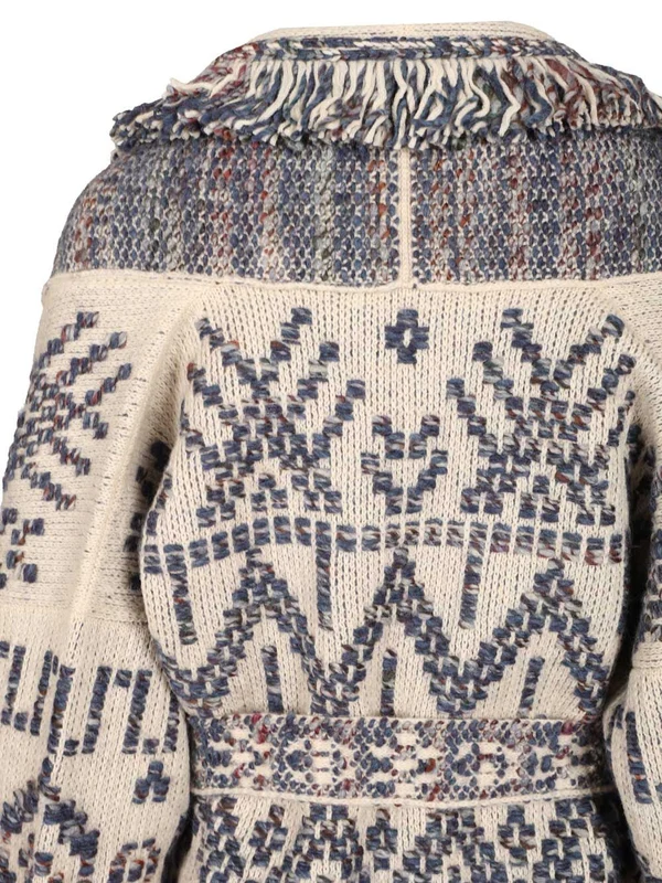 Alanui Beige Blue Cardigans - Image 4