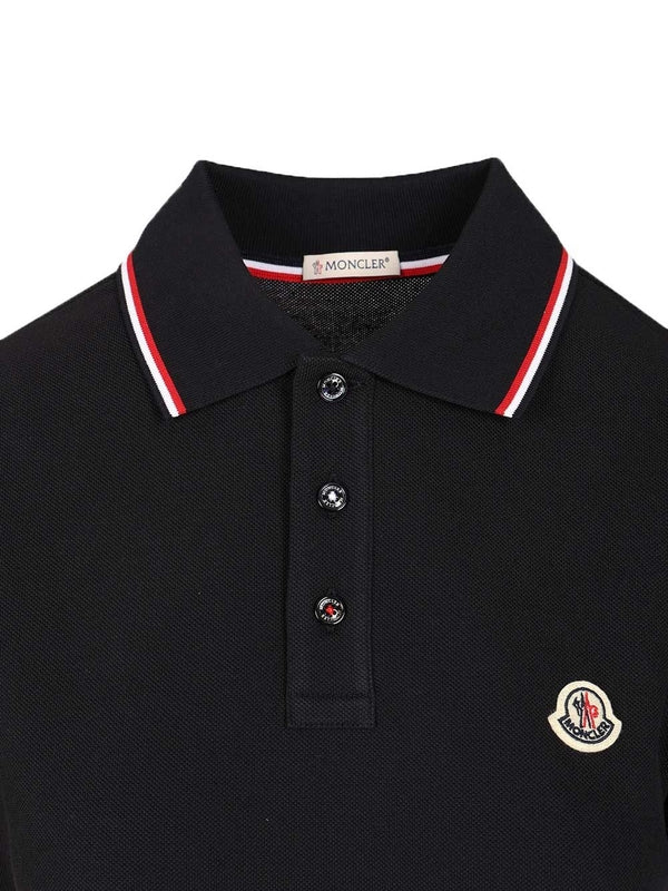 Moncler Blue Polo Shirts - Image 4