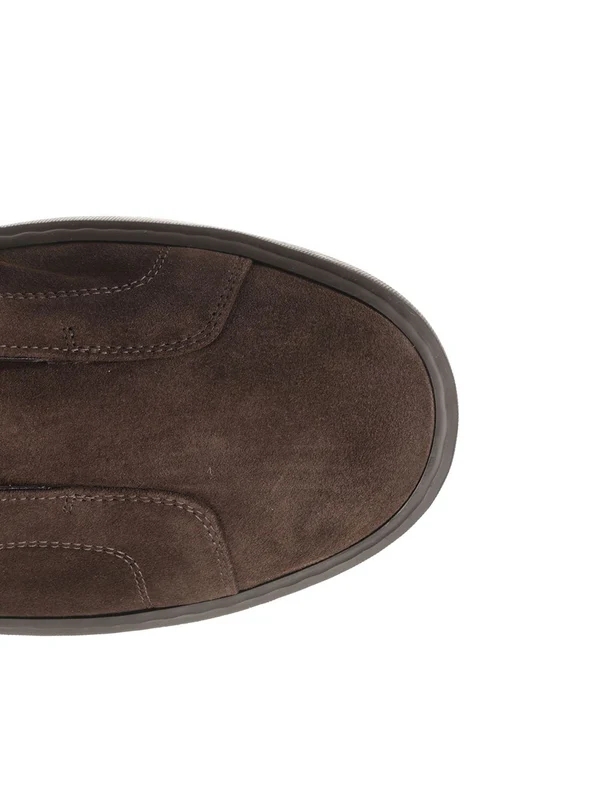 Santoni Brown Low Top Sneakers - Image 4