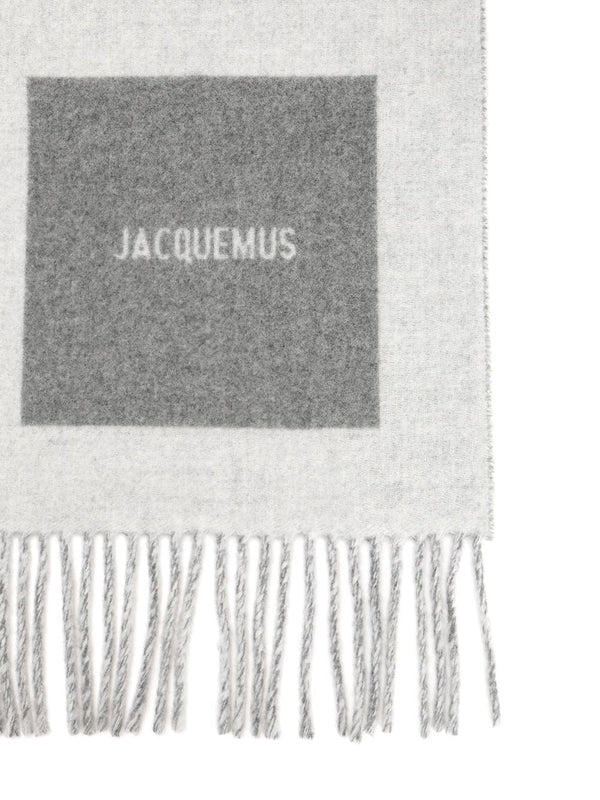 Jacquemus Grey Wool Mufflers - Image 2