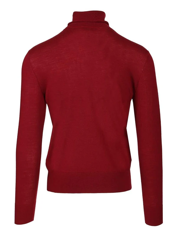 Dries Van Noten Burgundy Knitted - Image 2