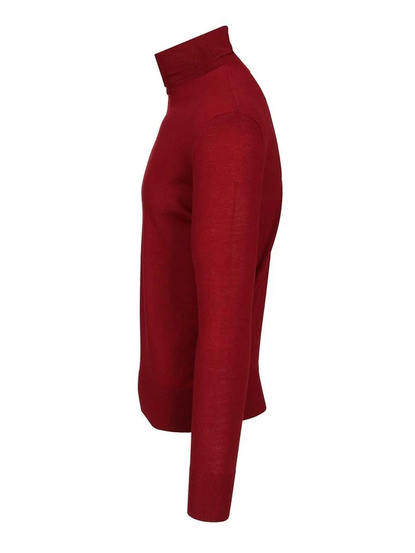 Dries Van Noten Burgundy Knitted - Image 3