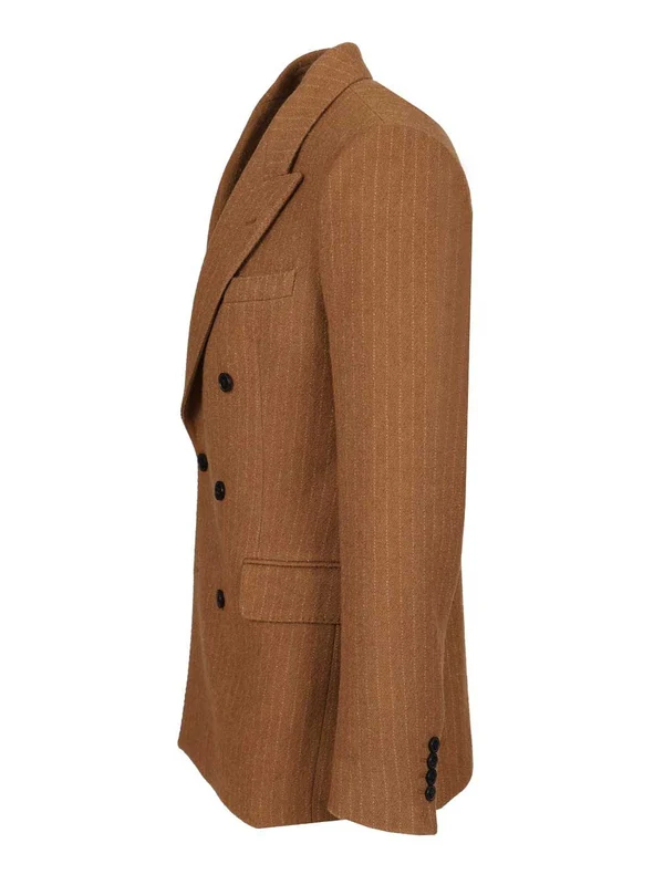 Dries Van Noten Brown Tailored Jackets - Image 3
