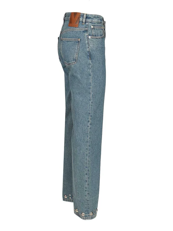 Valentino Blue Denim Pants - Image 3