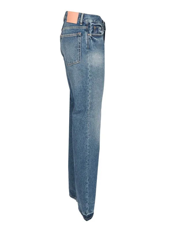 Acne Studios Blue Denim Pants - Image 3