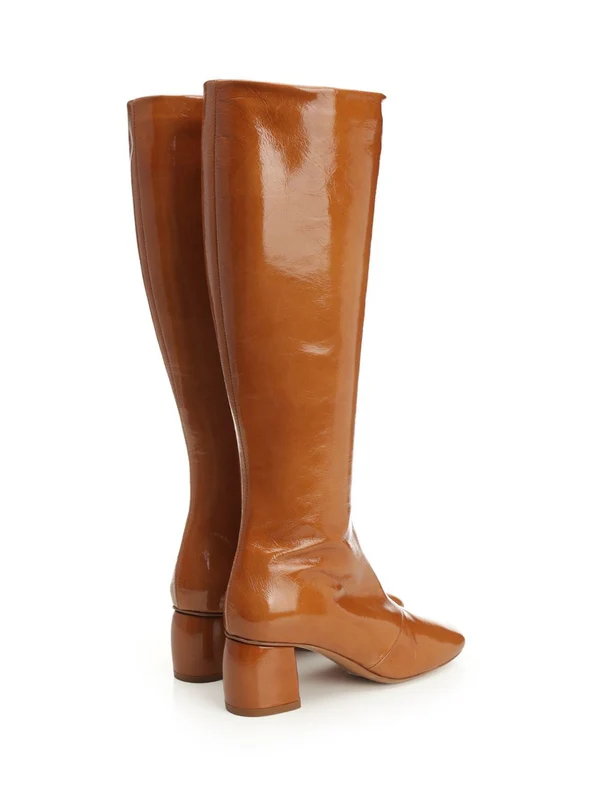 Forte_Forte Brown High Boots - Image 3