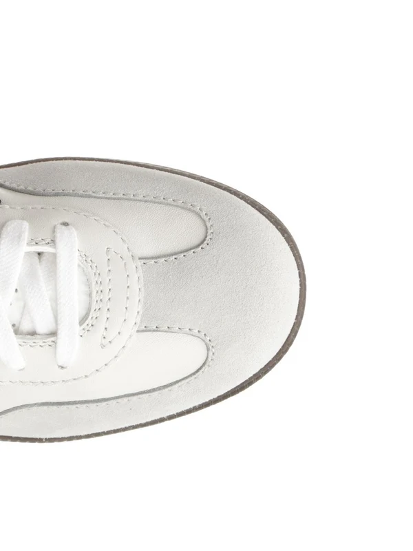 Santoni White Low Top Sneakers - Image 4