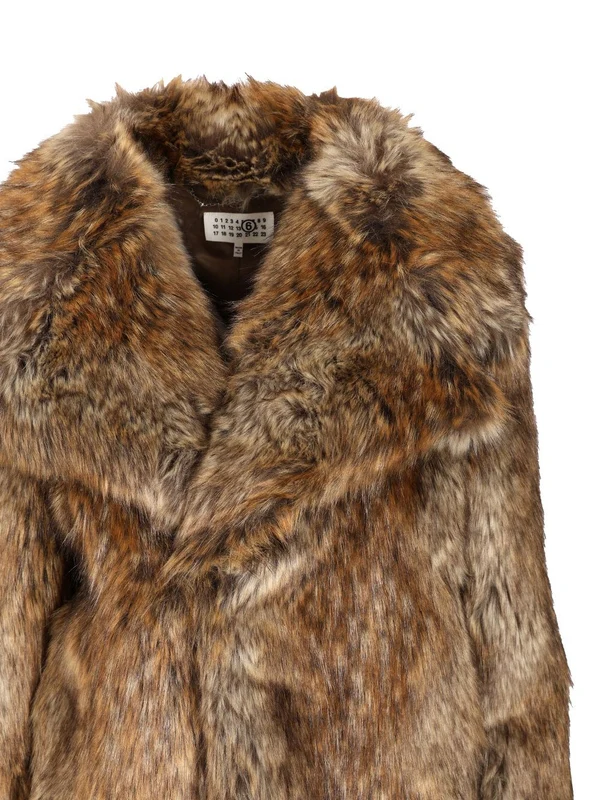 Mm6 Maison Margiela Brown Fur & Shearling - Image 4