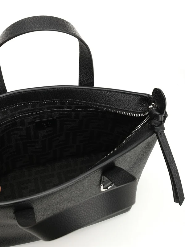 Fendi Ff Square Small Black Tote Bags - Image 4