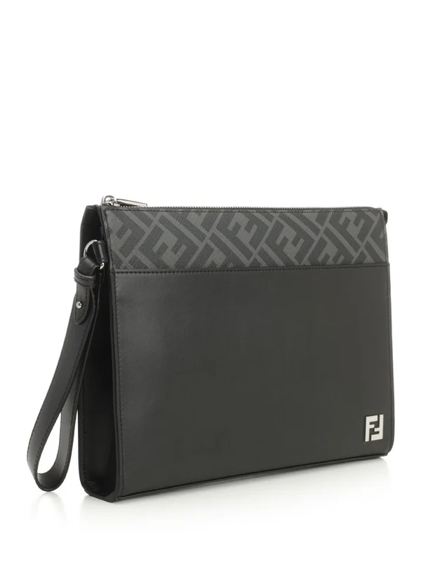 Fendi Ff Square Black Clutch Bags - Image 2