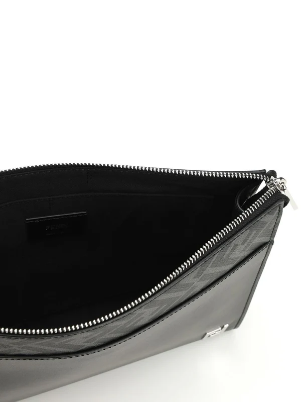 Fendi Ff Square Black Clutch Bags - Image 4