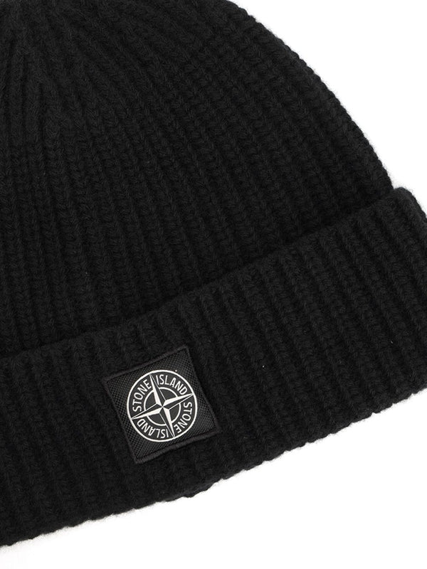 Stone Island Black Beanies - Image 3