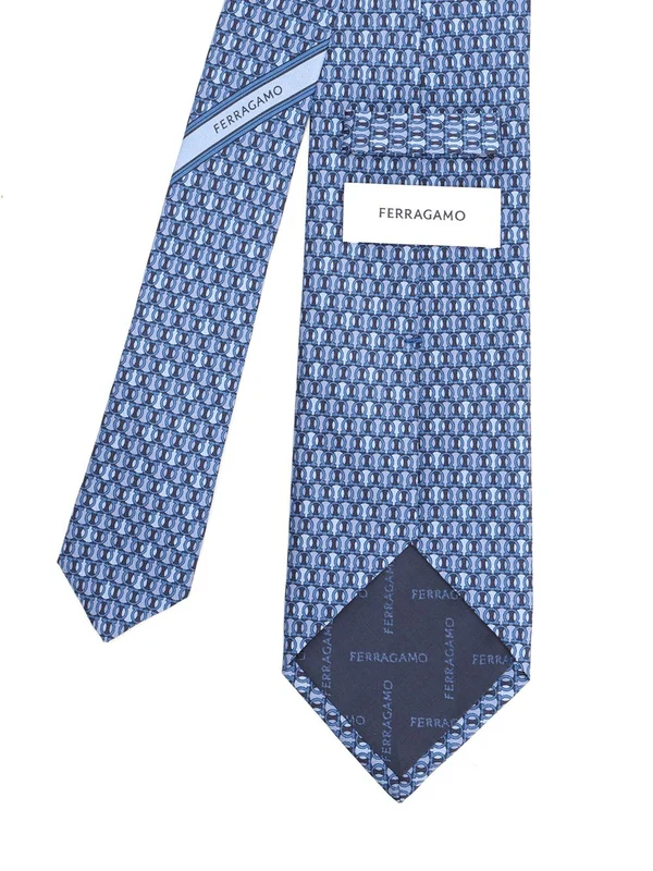 Ferragamo Blue Neck Ties - Image 2