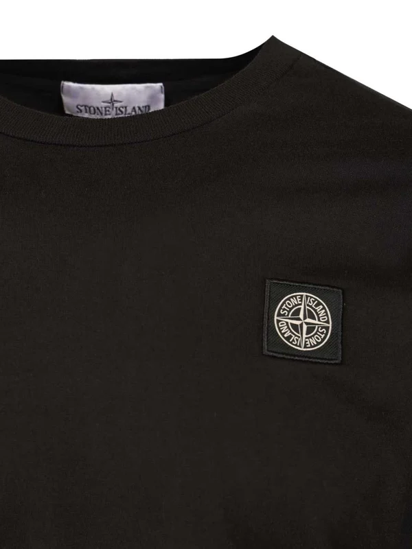 Stone Island Black Long Sleeve - Image 4