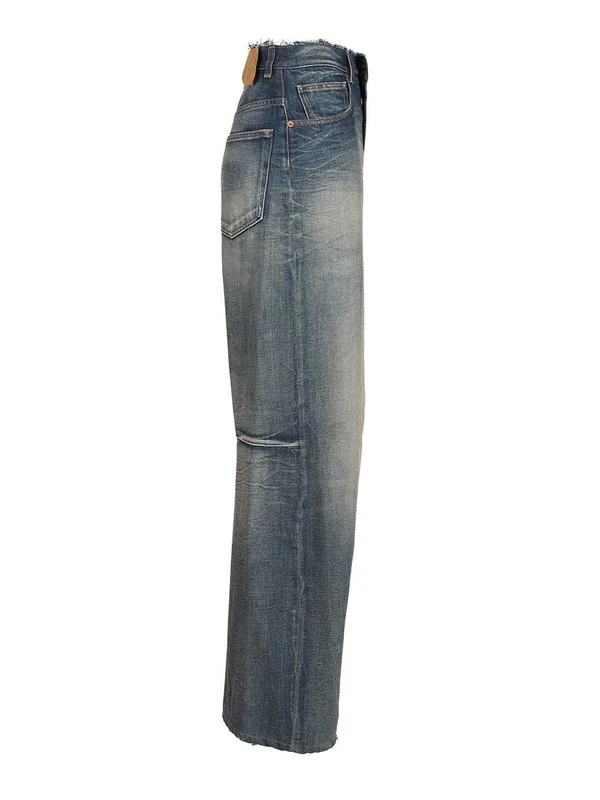 Mm6 Maison Margiela Blue Denim Pants - Image 3