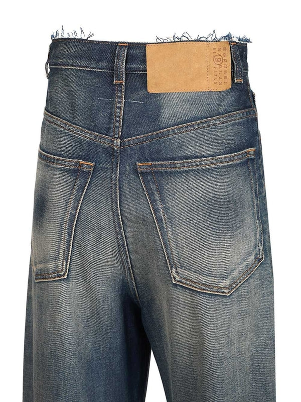 Mm6 Maison Margiela Blue Denim Pants - Image 4