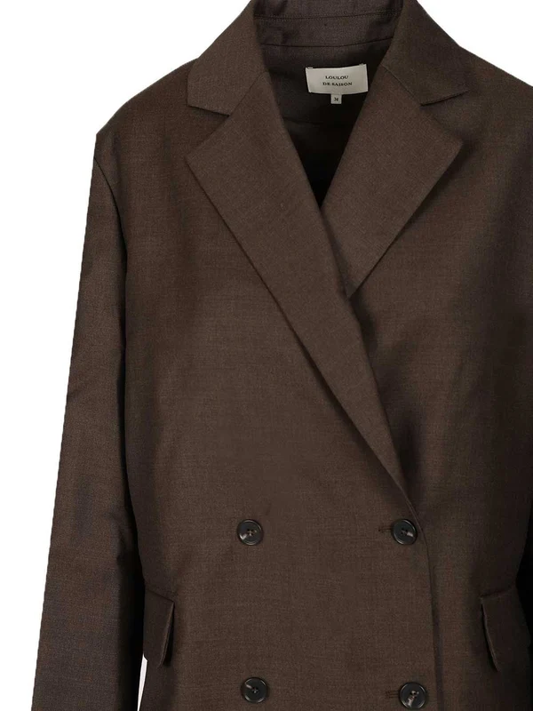 Loulou De Saison Brown Tailored Jackets - Image 4