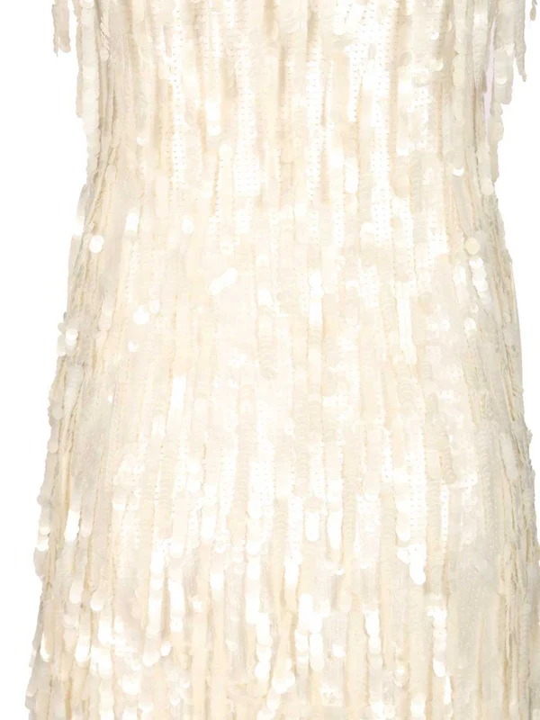 Staud White Mini Dress - Image 5