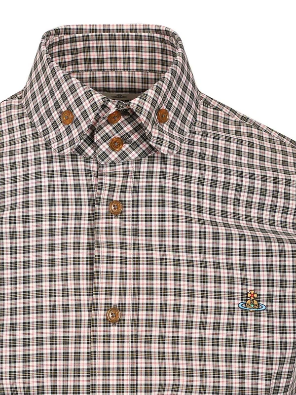 Vivienne Westwood Brown Checked Shirts - Image 3
