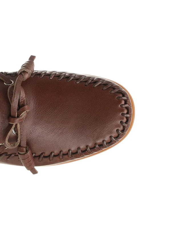 Valentino Brown Boat Shoes - Image 4