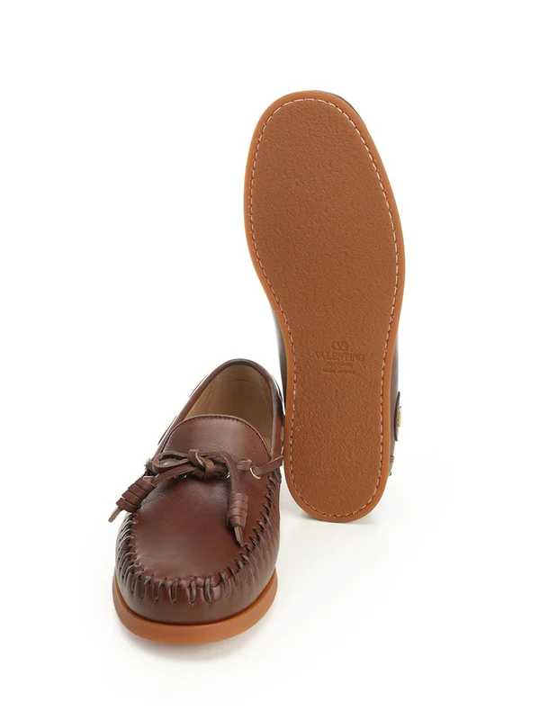 Valentino Brown Boat Shoes - Image 5