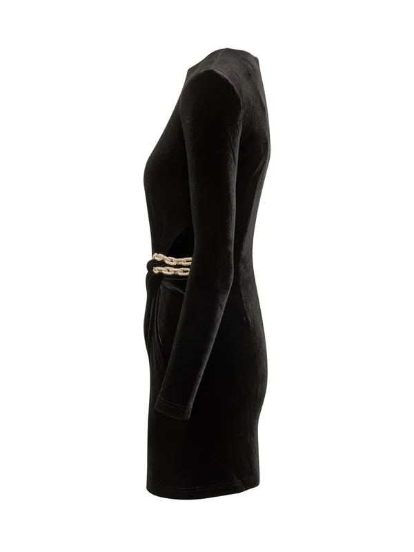 Self-Portrait Black Mini Dress - Image 3