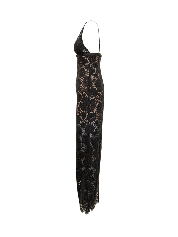 Self-Portrait Black Long Dress - Image 3
