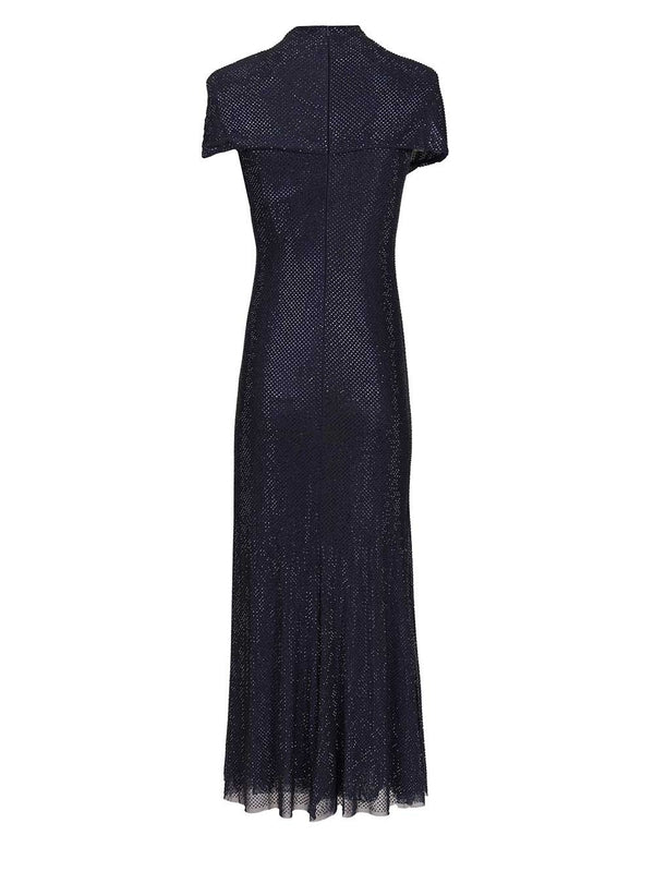 Self-Portrait Navy Midi Dress - Image 2