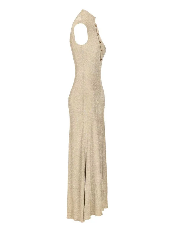 Self-Portrait Beige Long Dress - Image 3
