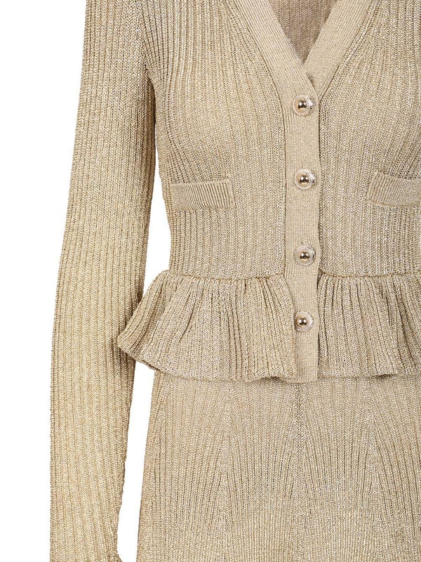 Self-Portrait Beige Mini Dress - Image 4