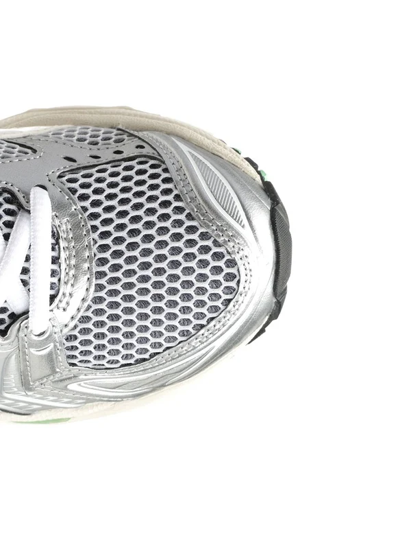 Asics White Silver Low Top Sneakers - Image 4