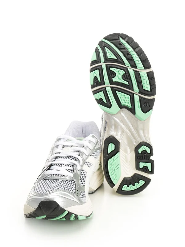 Asics White Silver Low Top Sneakers - Image 5