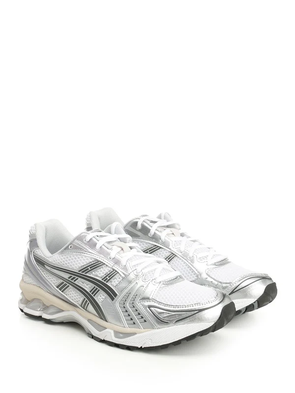 Asics White Silver Low Top Sneakers - Image 2
