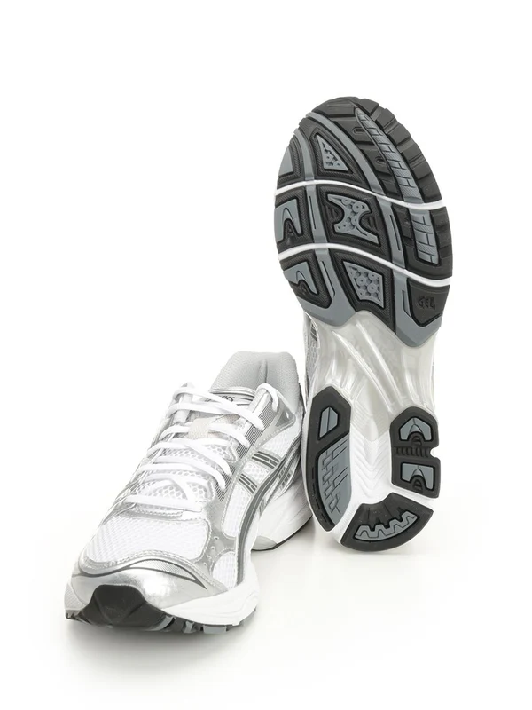 Asics White Silver Low Top Sneakers - Image 5