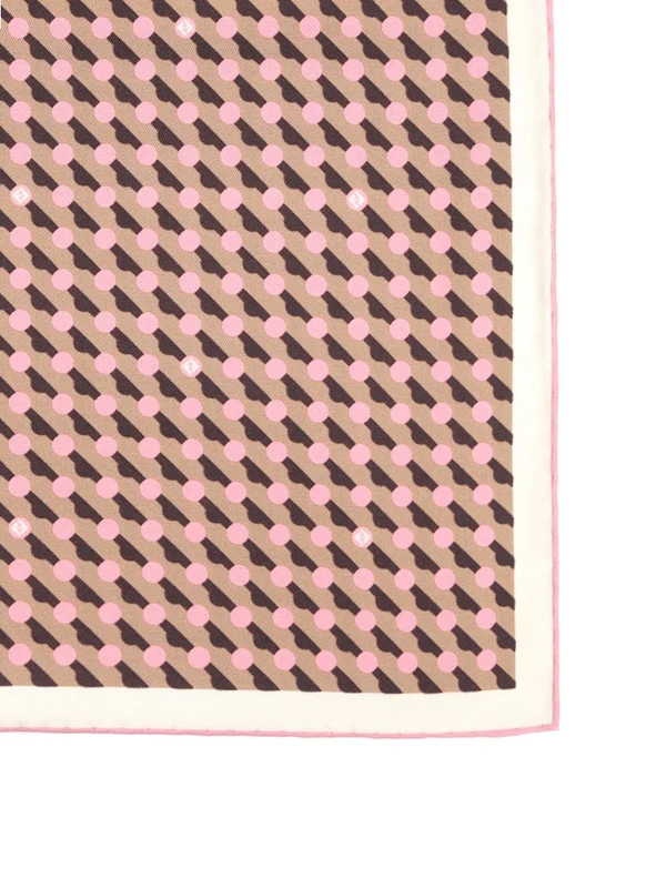 Fendi Pink Silk Mufflers - Image 2
