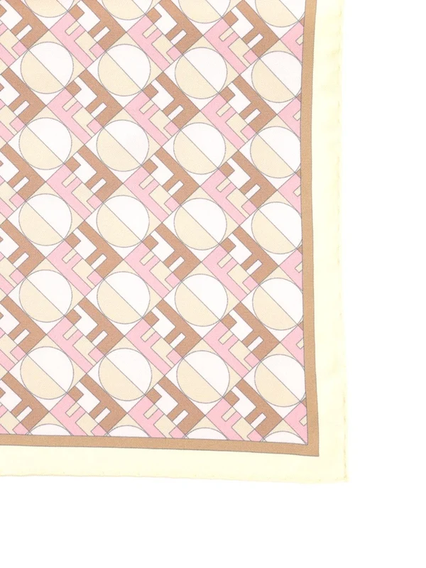 Fendi Pink Silk Mufflers - Image 2