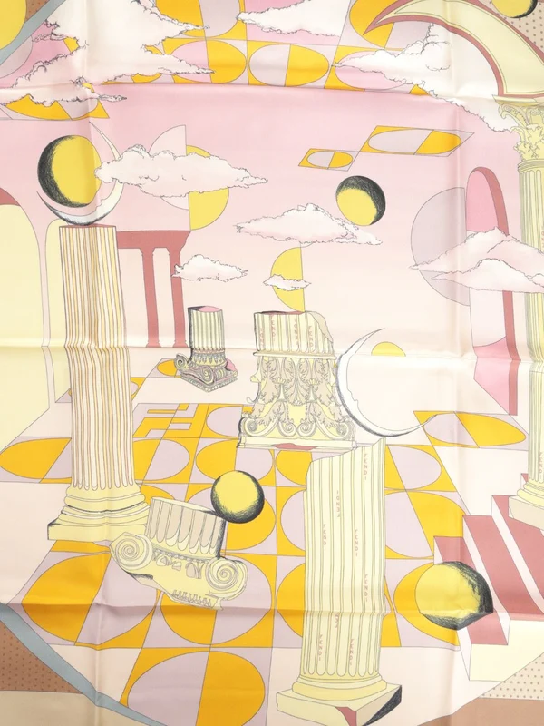 Fendi Pink Silk Mufflers - Image 3