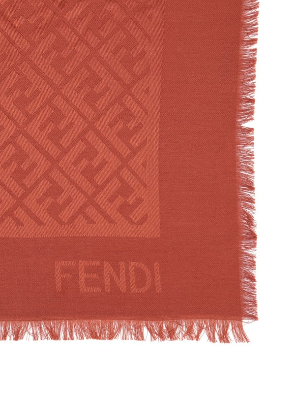 Fendi Burgundy Silk Mufflers - Image 2