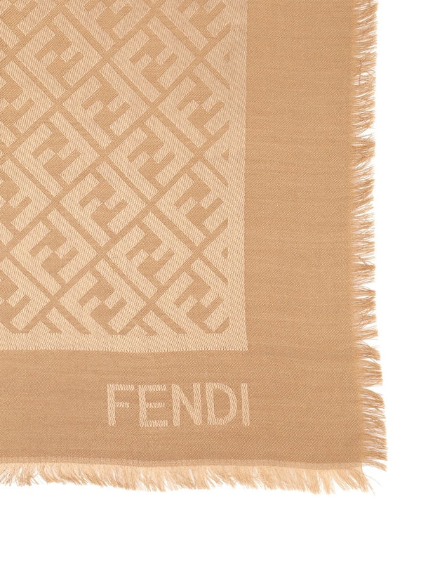 Fendi Beige Silk Mufflers - Image 2